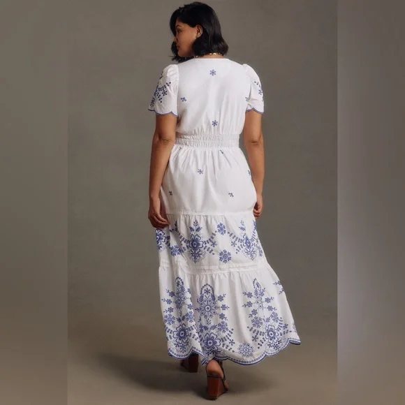 Anthropologie The Somerset Maxi Dress: Eyelet Edition size 1XL - Picture 3 of 11